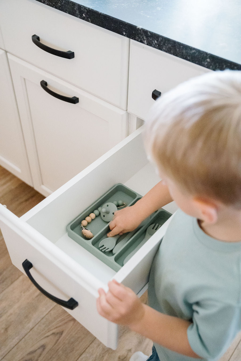 Children Utensil Drawer Organizer Set - Blue – Amari&Aaren