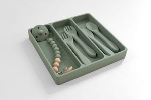 Children Utensil Drawer Organizer Set - Sage